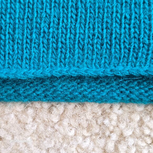 NWOT Portolano Cashmere Knit Teal Blue Scarf - Picture 4 of 9